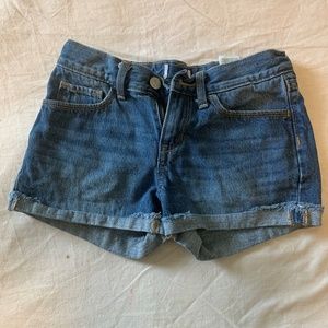 Cuffed Jean Shorts